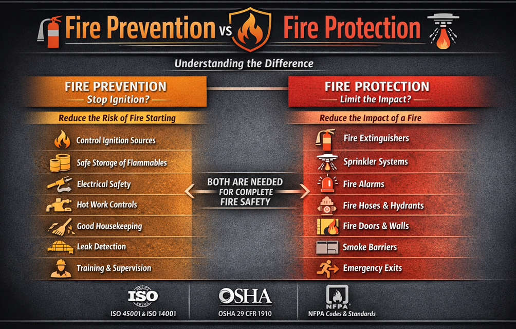 Fire Prevention vs Fire Protection